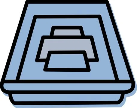 Darkroom Photo Processing Tray Flat Design Stock Illustration