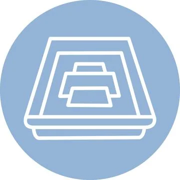 Darkroom Tray Developing Dish Photography Lab Equipment Icon Stock Illustration
