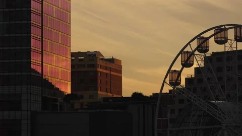 Darling harbour big wheel after sunset 4K Stock Footage 149283390