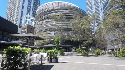 Darling Square Library, Sydney, Australia Stock Footage 320847747