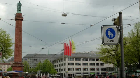 Darmstadt center HD Stock Footage 24676239