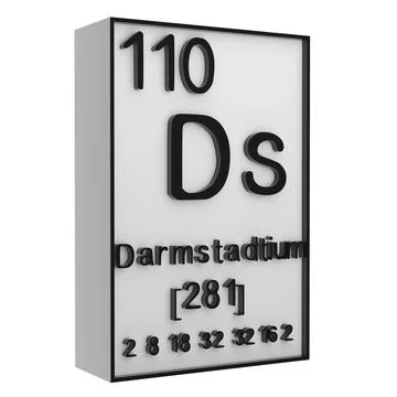 Darmstadtium,Phosphorus on the periodic table of the elements on white blac.. イラスト素材