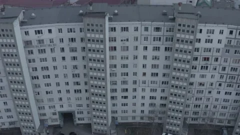 Darnitsa region. Soviet building of the times of the USSR. Panel skyscrapers. Vidéo 188824650