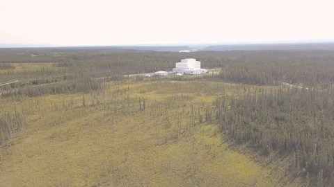 DARPA High Frequency Active Auroral Research Program standing in wild Stock Footage 115365279