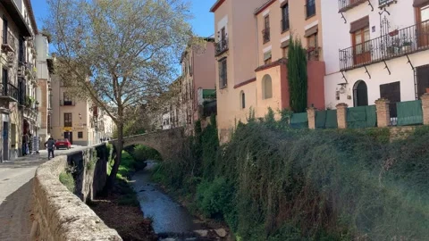 Darro River Walk Stock Footage 167841401