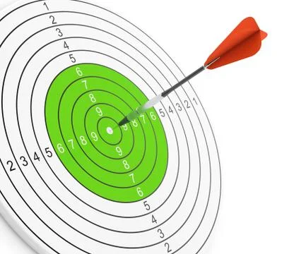 Dart and target Stock Illustration