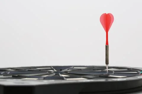 Dart arrow view from the side Stock Photos