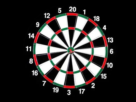Dart board Foto stock