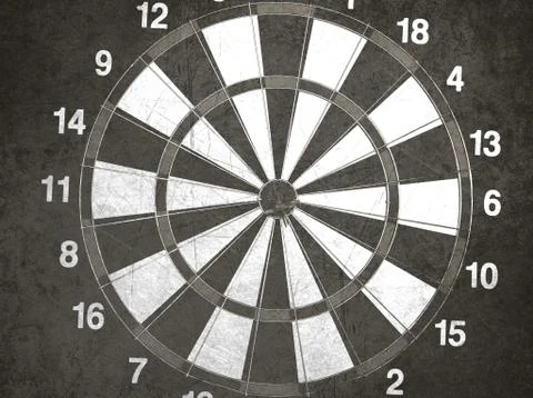 Dart board Foto stock