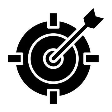 Dart Board Vector Icon Design Illustration Stock Illustration