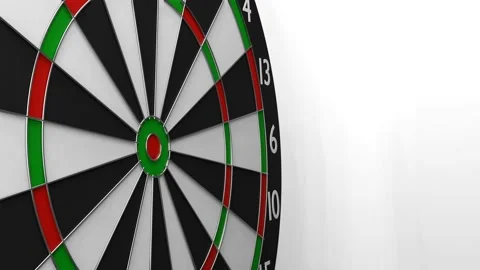 A dart with the flag of Egypt hits exactly the target Video stock 168726189