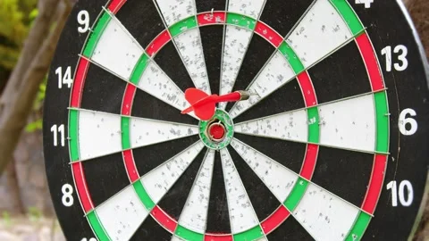 Dart Game Close Up Stock Footage 191485319
