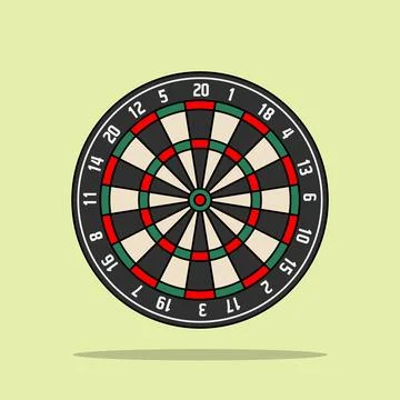 Dart Game Stock Illustration