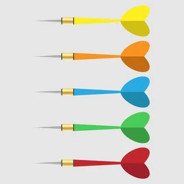 Dart Game Set Stock Illustration