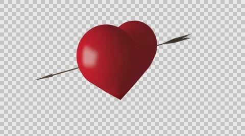 Dart hit the heart Stock Footage 59870922