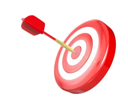 Dart hit the target Stock Illustration