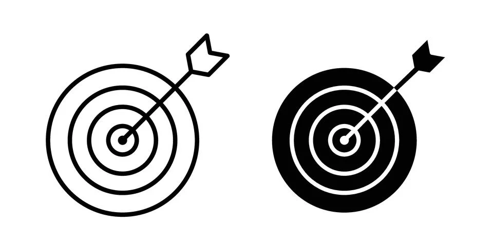 Dart icon design. Simple Vector illustrations.. 스톡 일러스트