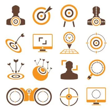 Dart icons Stock Illustration