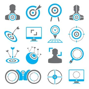 Dart icons Stock Illustration