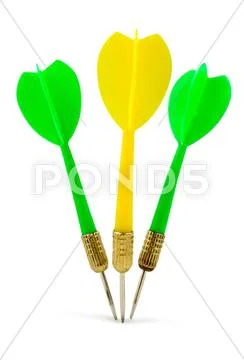 Dart isolated on white Stock Photos