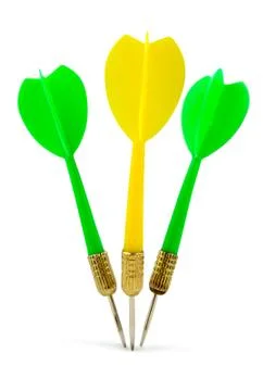 Dart isolated on white Stock Photos