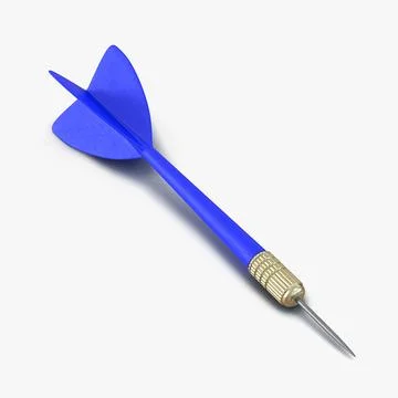 Dart Needle 3 Blue 3D Model 3D Model