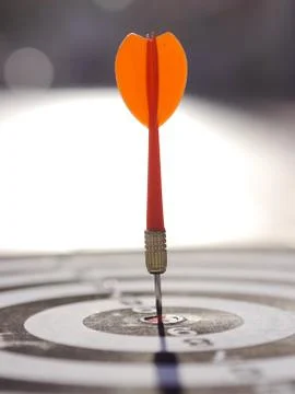 Dart target aim Stock Photos
