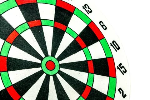 Dart target close up Stock Photos