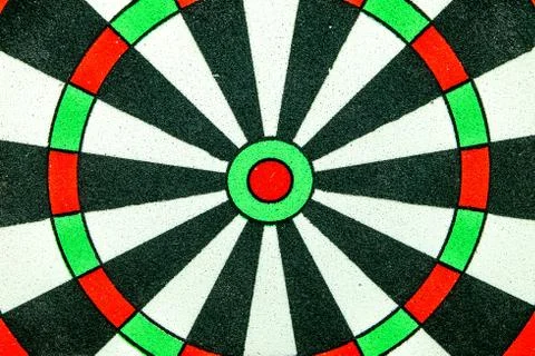 Dart target close up Stock Photos