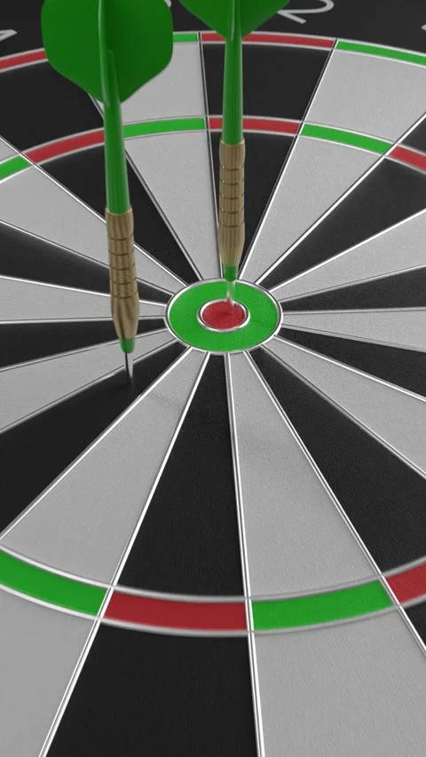 Dart on target Stock Footage 300302046