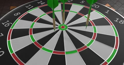 Dart on target Stock-Footage 300302247