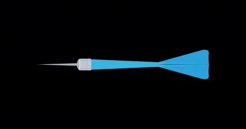 Dart throwing vector target. Business throw arrow competition Stock Footage 141468979
