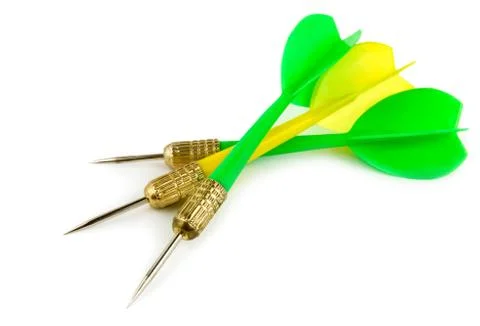Dart on a white background Stock Photos