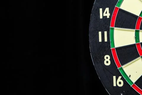 Dartboard on Black Stock Photos