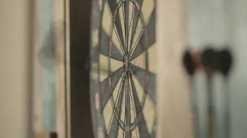 Dartboard Close Up Stockbeeldmateriaal 10713045