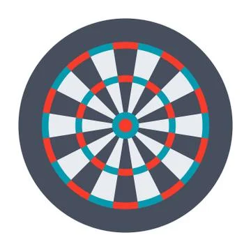 Dartboard for Darts Game Stock Illustration