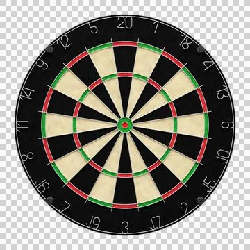 A Dartboard of the Darts Game Stock Illustration