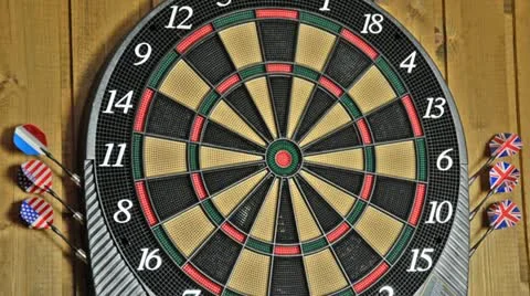 Dartboard 스톡 동영상 10894969
