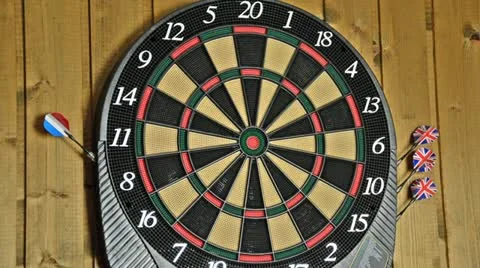 Dartboard Stock Footage 10894976