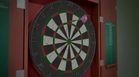 Dartboard Hit's Vídeo Stock 10563914
