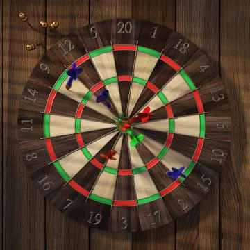 Dartboard Stock Illustration