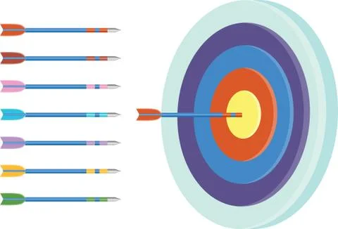 Dartboard Stock Illustration