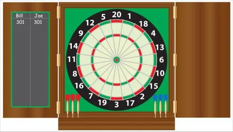 Dartboard Illustrazione stock