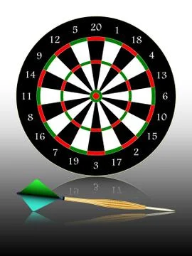 Dartboard Stock Illustration
