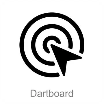 Dartboard Stock Illustration