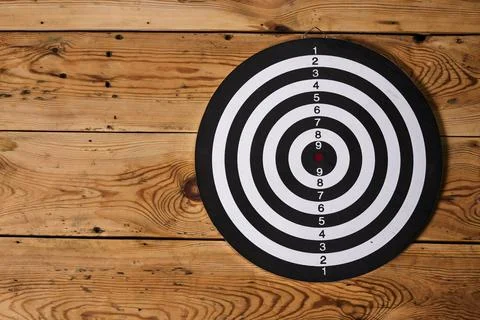 Dartboard on the wall Stock Photos