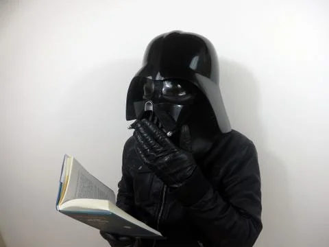 Darth Vader does things - Star Wars character Stock Photos