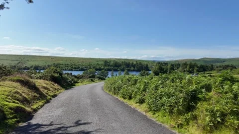 Dartmoor Devon England. 28.07.2024. Video. Driving across Dartmoor Devon UK Stock Footage 282494302