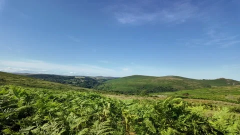 Dartmoor Devon England. 28.07.2024. Video. Driving across Dartmoor  UK Stock Footage 282494752