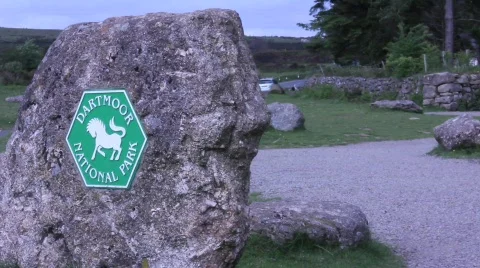 Dartmoor sign Video stock 858643